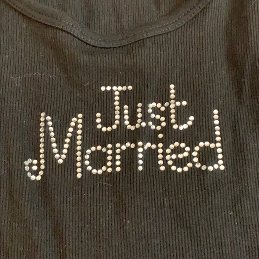 Victoria’s Secret black tank top just married